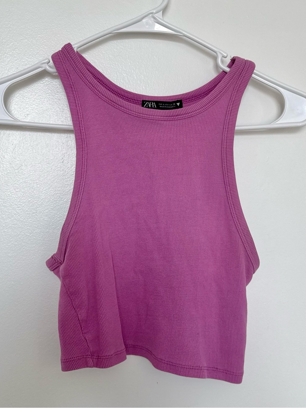 Zara Ribbed Crop Tank